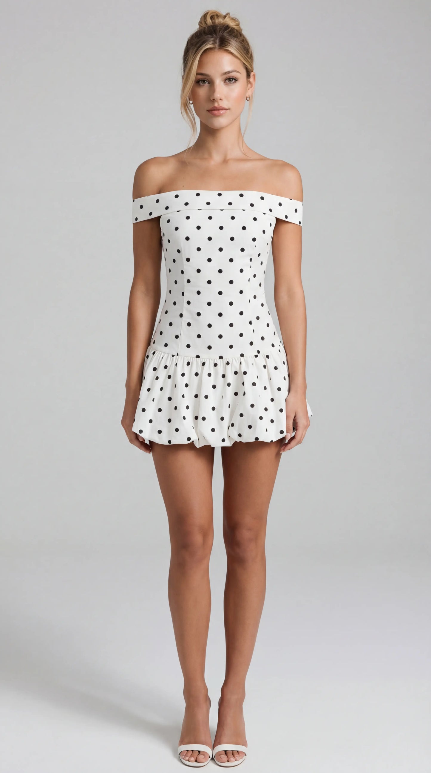 Amélie Polka Mini Dress