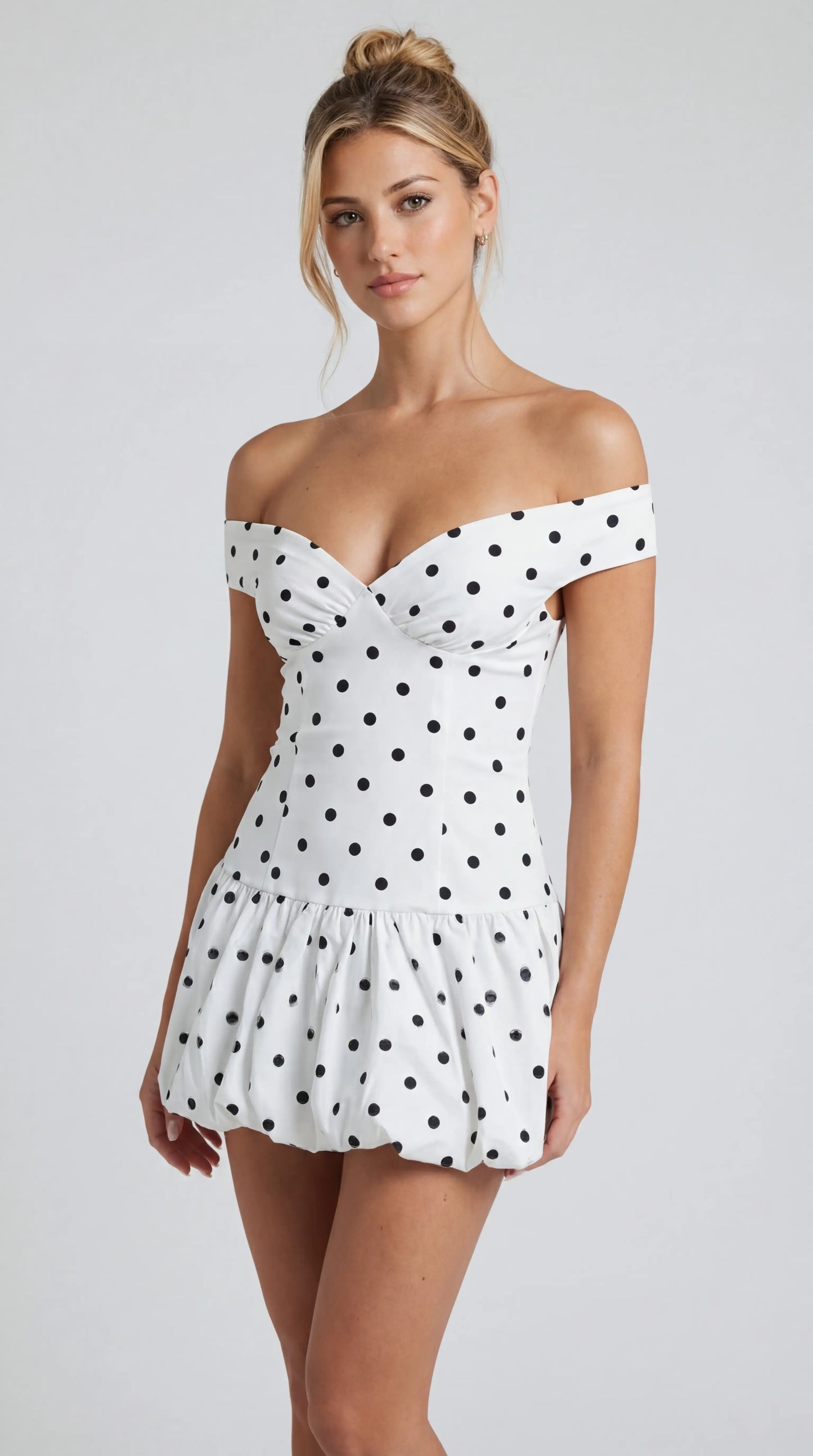 Amélie Polka Mini Dress