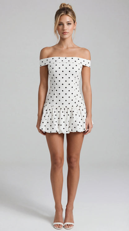 Amélie Polka Mini Dress