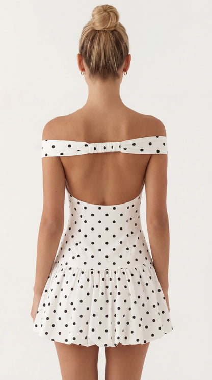 Amélie Polka Mini Dress